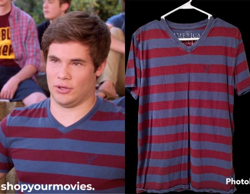 Pitch Perfect: Bumper’s Burgundy/Navy Striped T-shirt