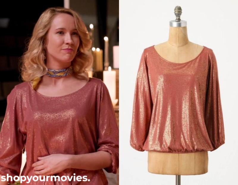 Pitch Perfect: Aubrey’s Copper Metallic Top