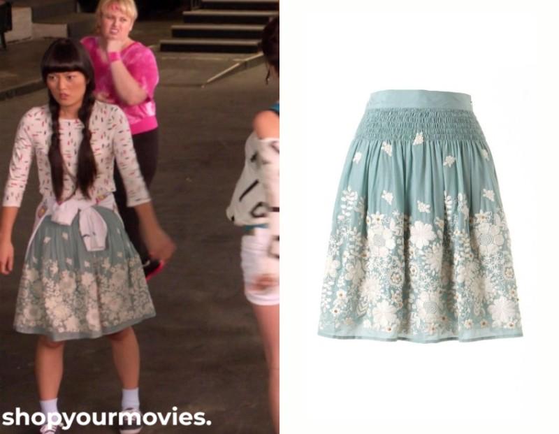 Pitch Perfect: Lilly’s Green Floral Skirt
