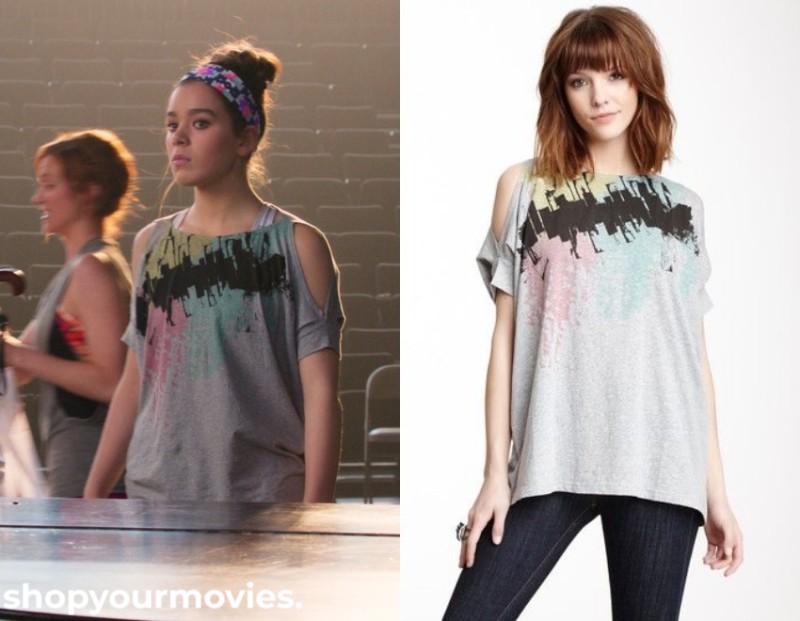 Pitch Perfect 2: Emily’s Grey Cutout Shoulder Tee
