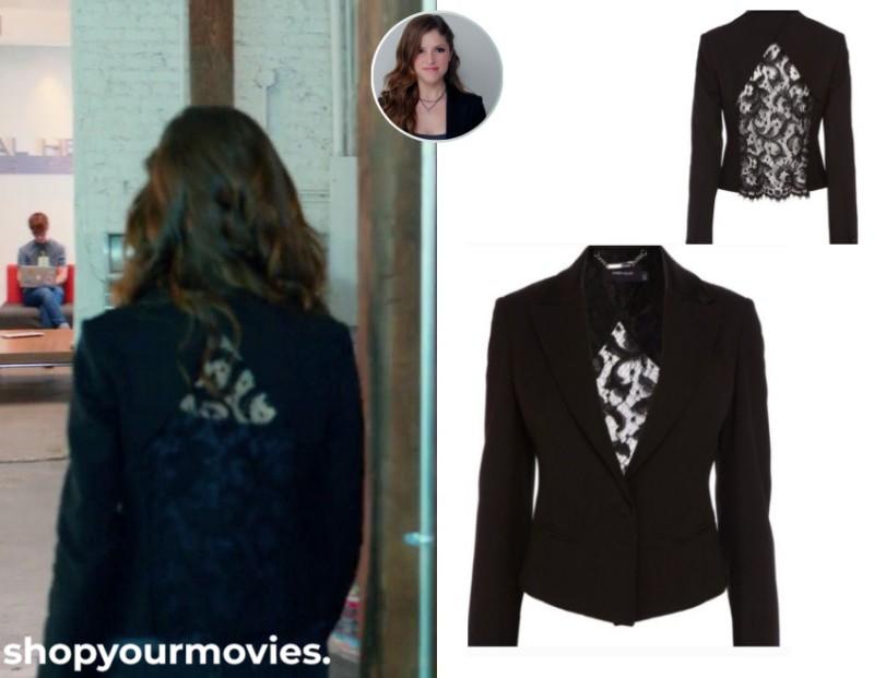 Pitch Perfect 2: Beca’s Black Cropped Blazer with Lace Back