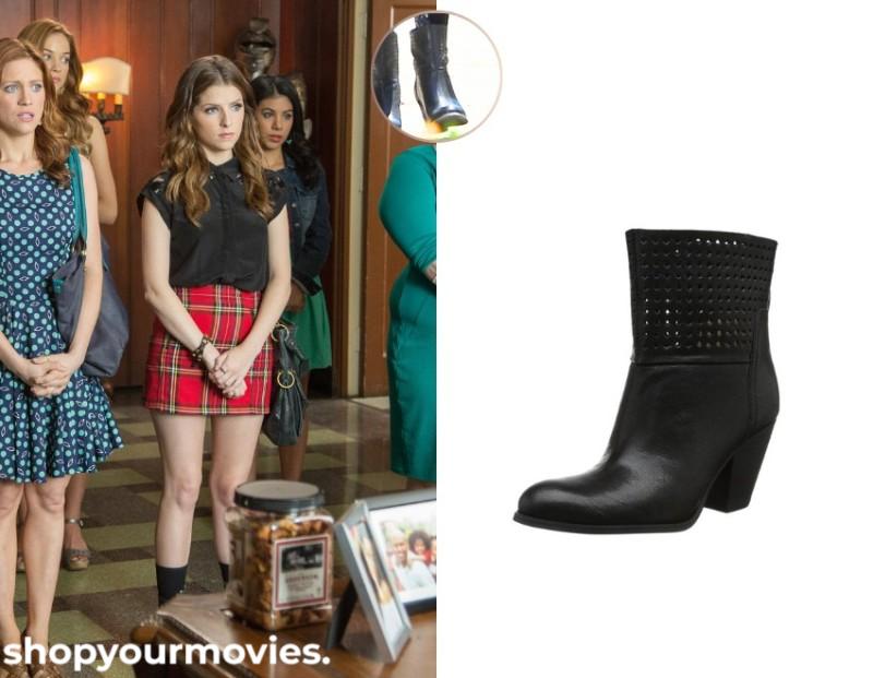 Pitch Perfect 2: Beca’s Black Leather Ankle Boots