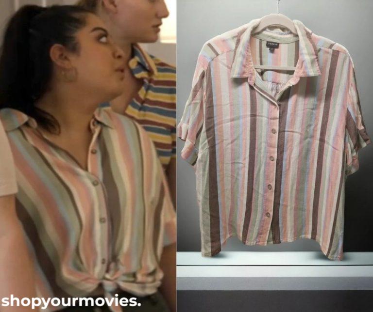 You’re Cordially Invited: Heather’s Multicolor Striped Short Sleeve Top