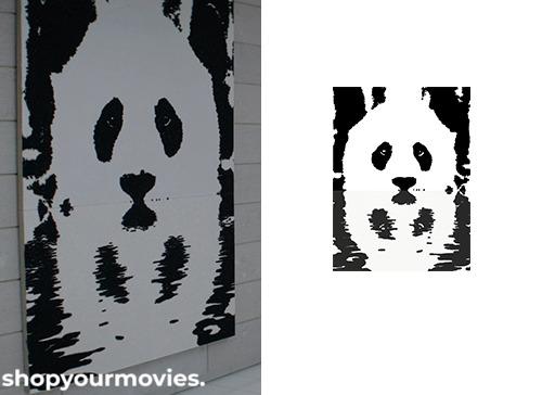 Fifty Shades of Grey: Grey’s Building Panda Black and White Art Print
