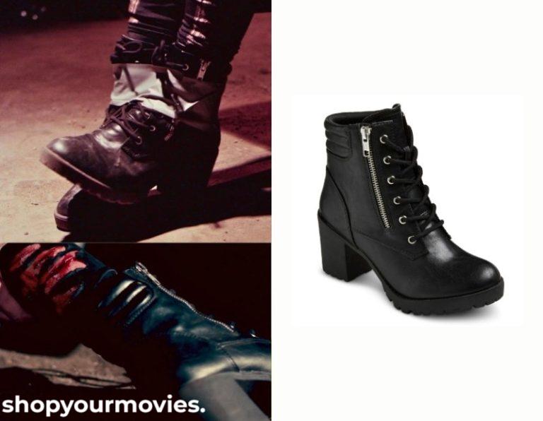 Terrifier: Tara’s Black Heeled Combat Boots