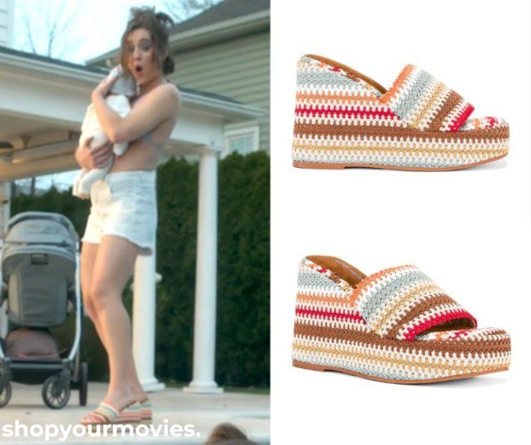 Kinda Pregnant: Shirley’s Striped Wedge Sandals