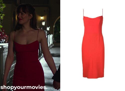 Fifty Shades Darker: Anastasia’s Red Proposal Dress