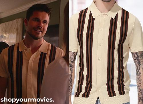 EXmas: Graham’s Striped Slim Fit Apricot Polo Shirt