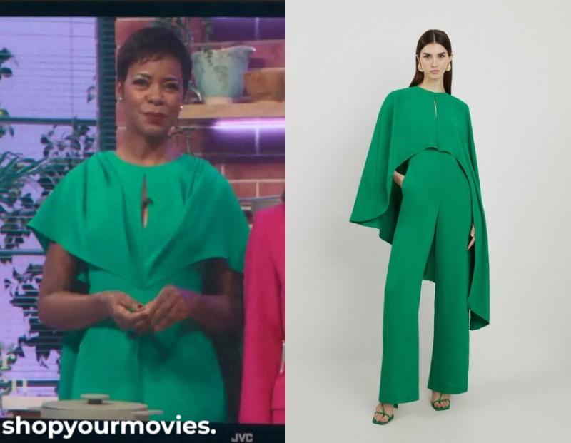 Bridget Jones-Mad About the Boy: Talitha’s Green Jumpsuit