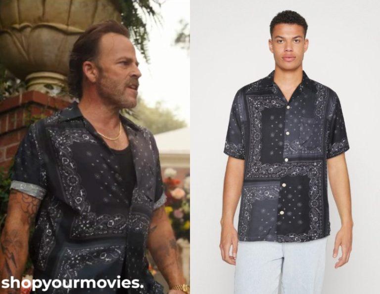Bride Hard: Kurt’s Black Bandana Print Shirt