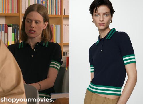 Another Simple Favor: Stacy’s Striped Sleeves Polo Shirt
