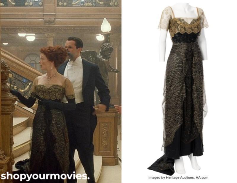 Titanic: Ruth’s Black Dress with Gold Lace