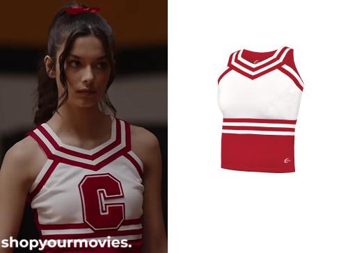 The Stranger in My Home (2025): Veronica’s Cheer Red/White Top