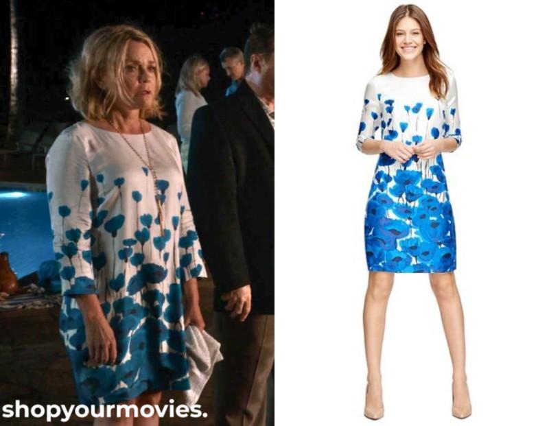 Mike and Dave Need Wedding Dates: Rosie’s White/Blue Floral Dress