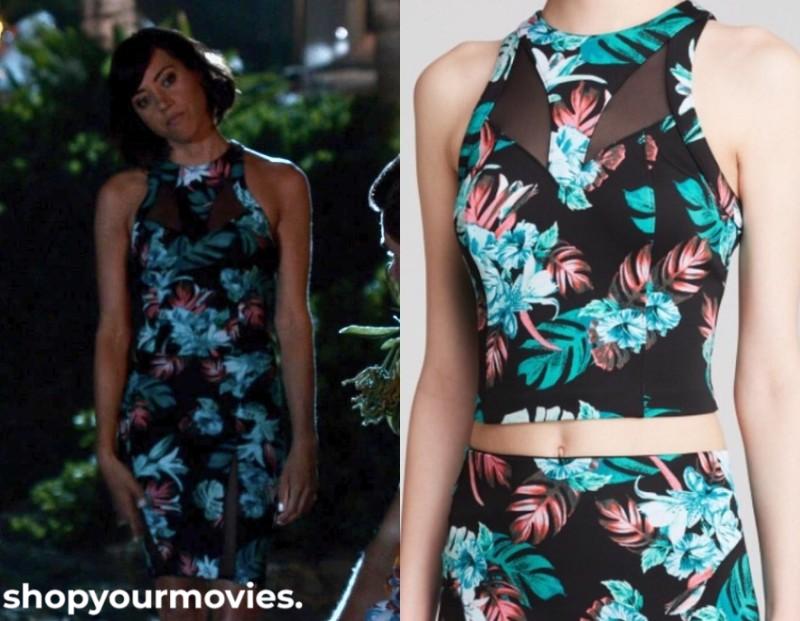 Mike and Dave Need Wedding Dates: Tatiana’s Floral Cut Out Crop Top