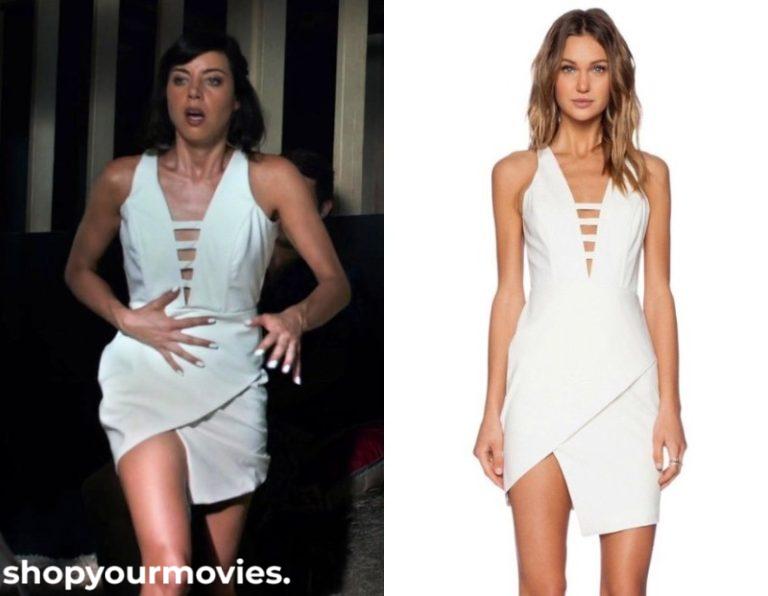 Mike and Dave Need Wedding Dates: Tatiana’s White Asymmetrical Cutout Mini Dress