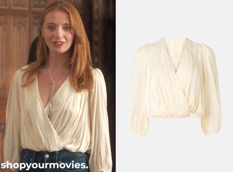 My Oxford Year: Cecelia’s V-Neck Satin Blouse