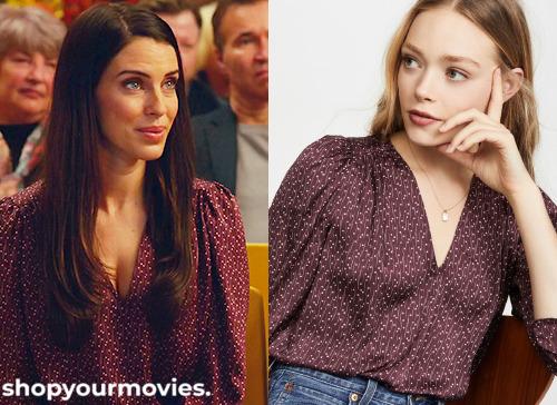 Colors of Love: Taylor’s Purple V Neck Blouse