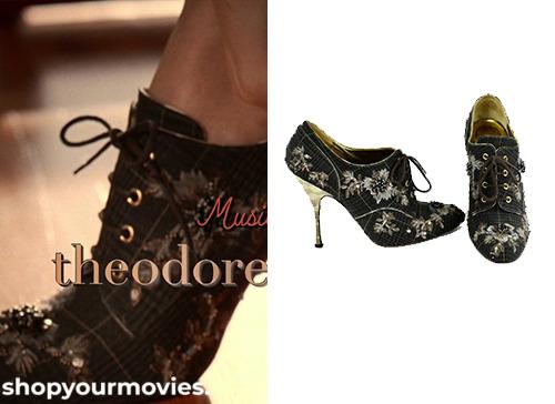 The Devil Wears Prada: Woman’s Stiletto Beaded Tie Shoes