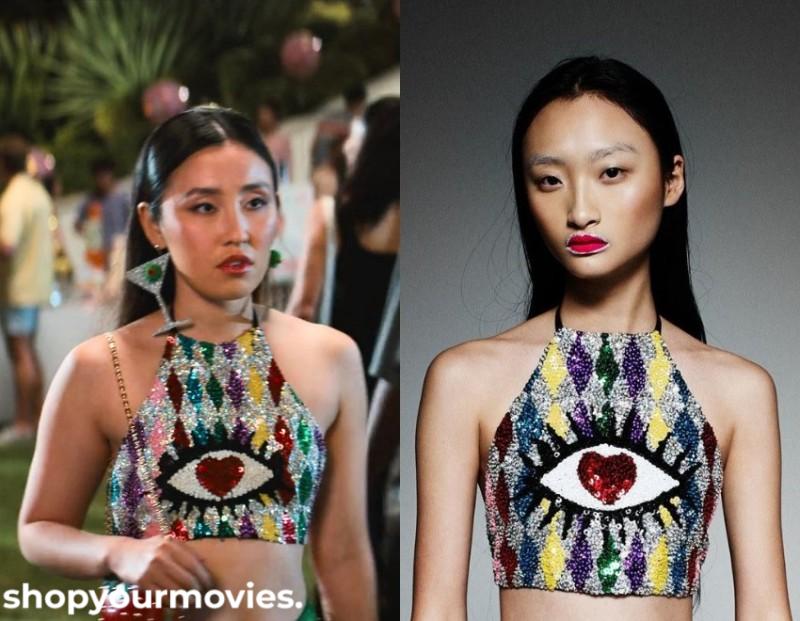 Do Revenge: Sage’s Sequin Eye Halter Top