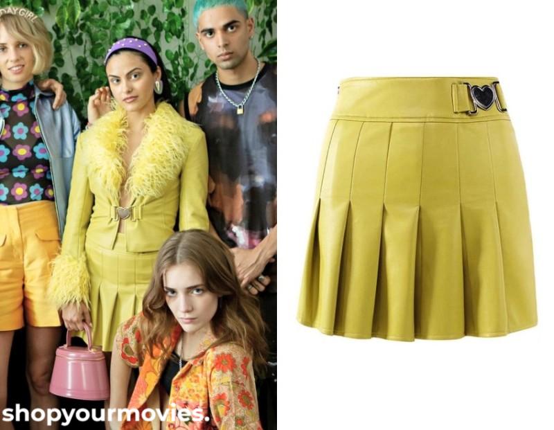 Do Revenge: Drea’s Yellow Leather Skirt