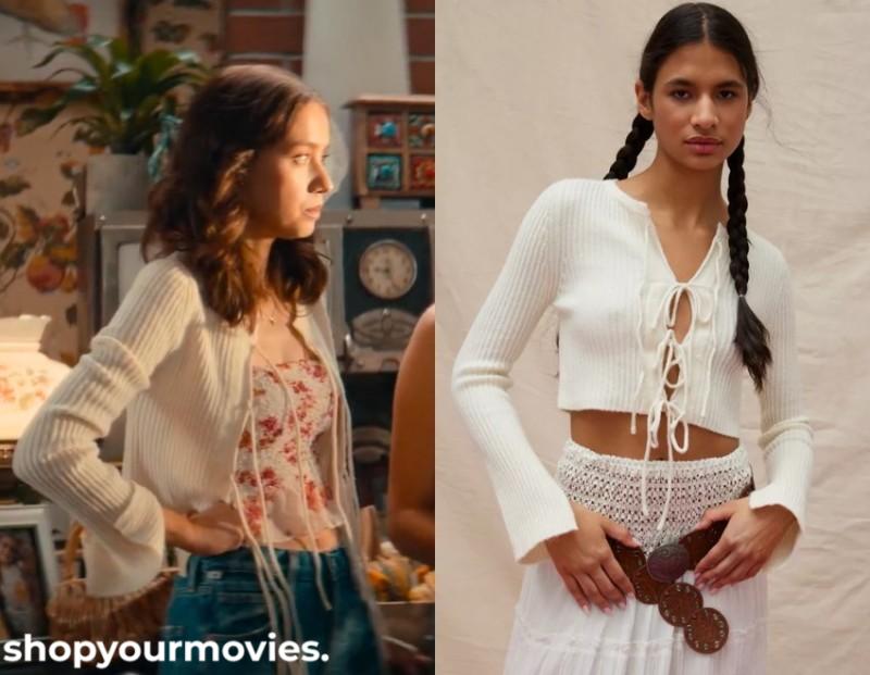 The Wrong Paris: Emily’s White Front Tie Sweater