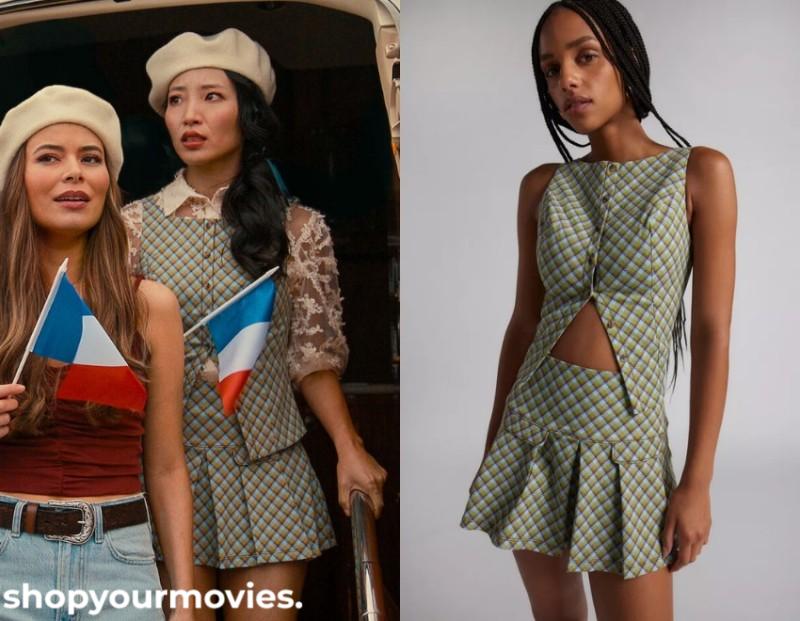 The Wrong Paris: Jasmine’s Vest Top & Pleated Mini Skirt Set