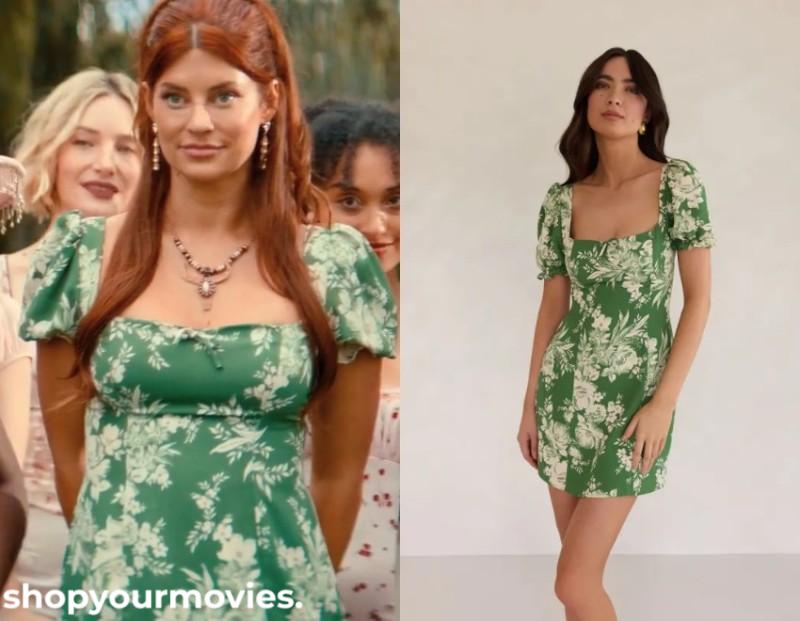 The Wrong Paris: Eve’s Green Floral Mini Dress