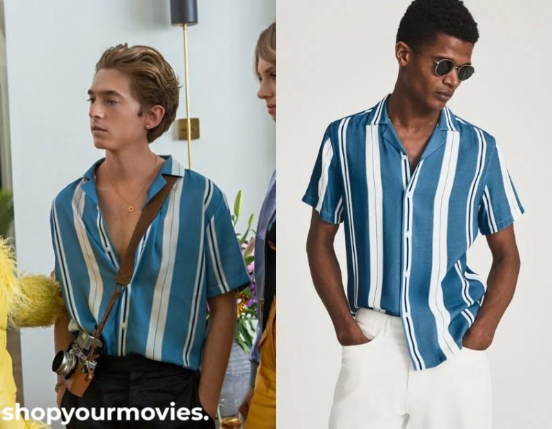 Do Revenge: Max’s Blue/White Short Sleeve Shirt