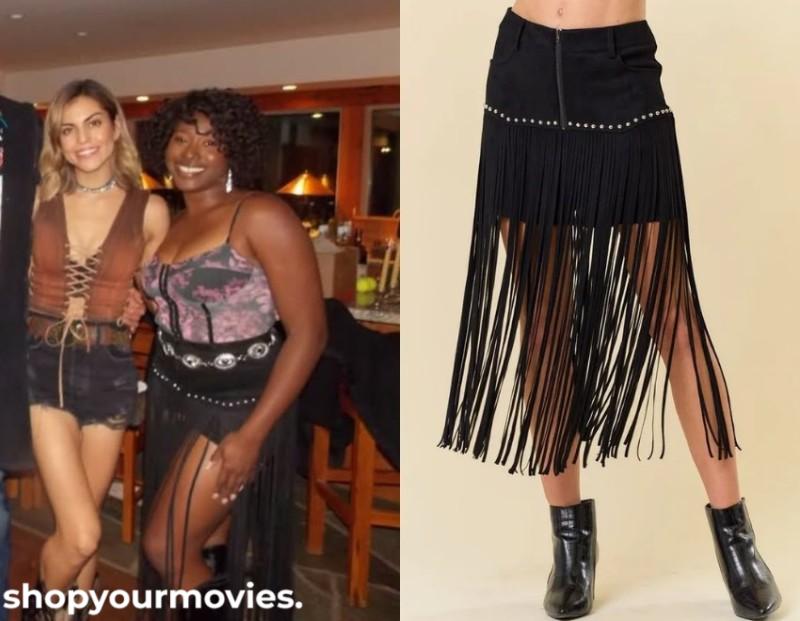 The Wrong Paris: Amber’s Black Fringe Studded Shorts