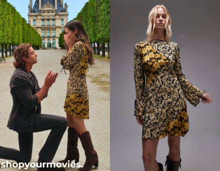 The Wrong Paris: Dawn’s Yellow/Black Floral Mini Dress