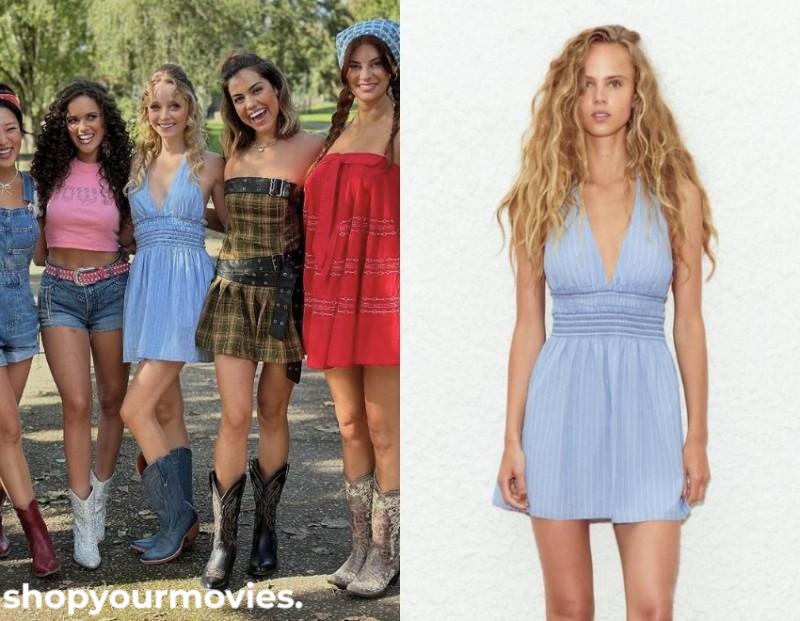 The Wrong Paris: Cinderella’s Blue Striped Halter Dress