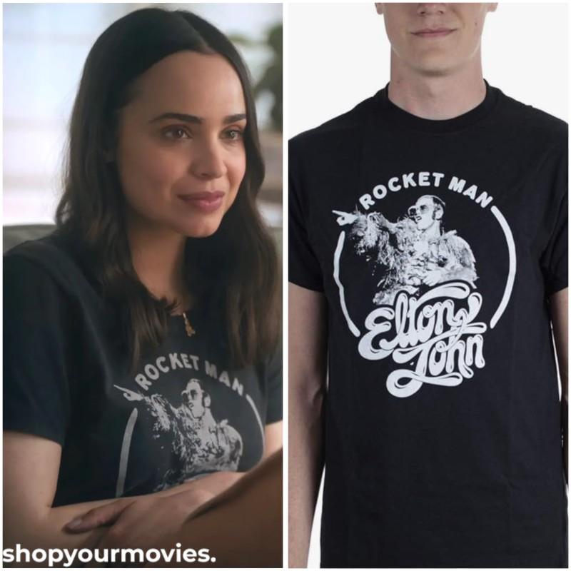 The Life List: Alex´s Elton John Official Rocket Man Black And White T-Shirt