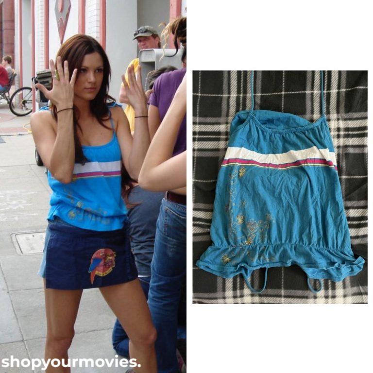 Ten Inch Hero: Tish’s Blue Graphic Cami Top