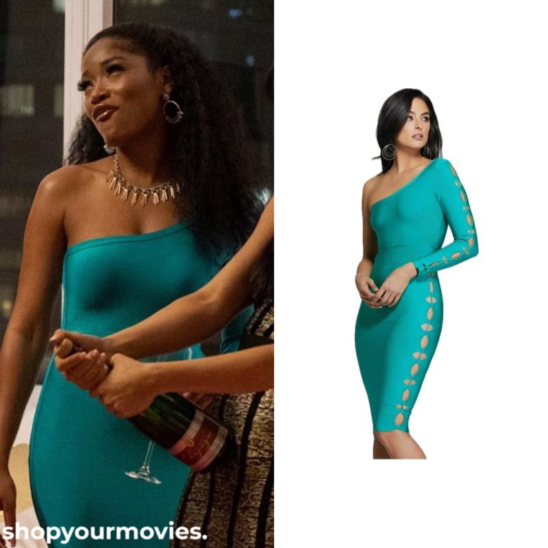 Hustlers: Mercedes’s Blue Bandage Dress