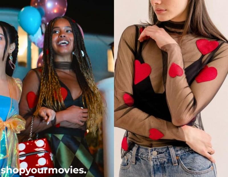 Do Revenge: Tara’s Mesh Heart Top