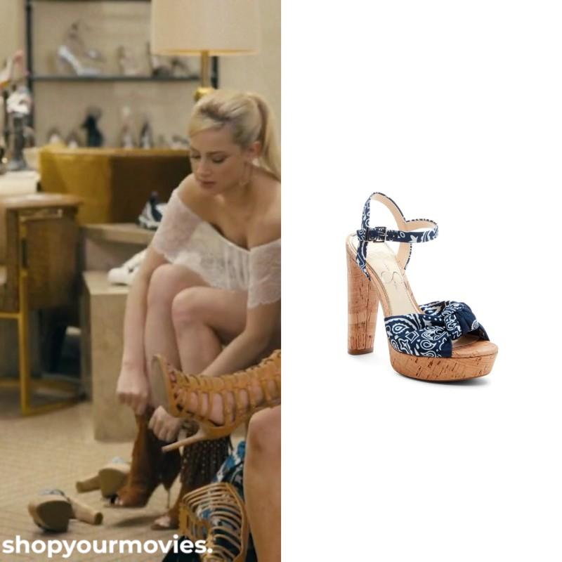 Hustlers: Annabelle’s Cork Bandana Heels