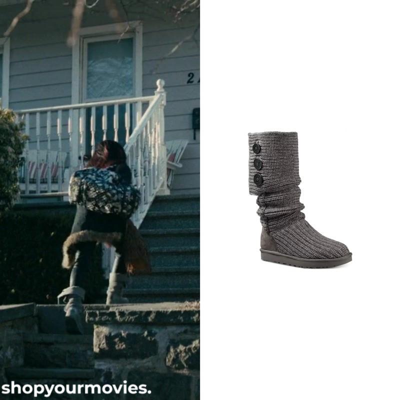 Hustlers: Destiny’s Grey Knitted Uggs