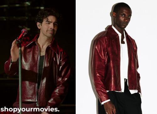 A Very Jonas Christmas Movie: Joe’s Burgundy Zip Up Jacket