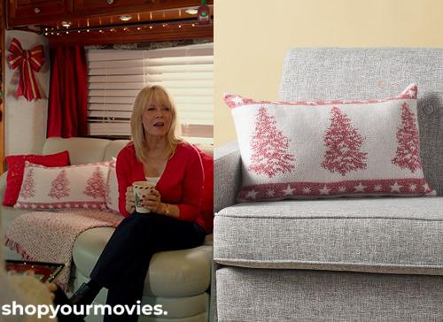 Ms Christmas Comes To Town: Bus’s Christmas Trees Pillow
