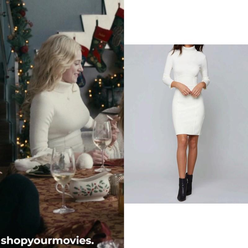 Hustlers: Annabelle’s White Turtleneck Dress