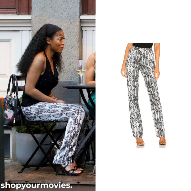 Hustlers: Mercedes Snakeskin Pants