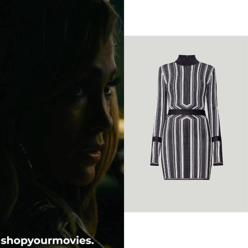 Hustlers: Ramona’s Striped Dress