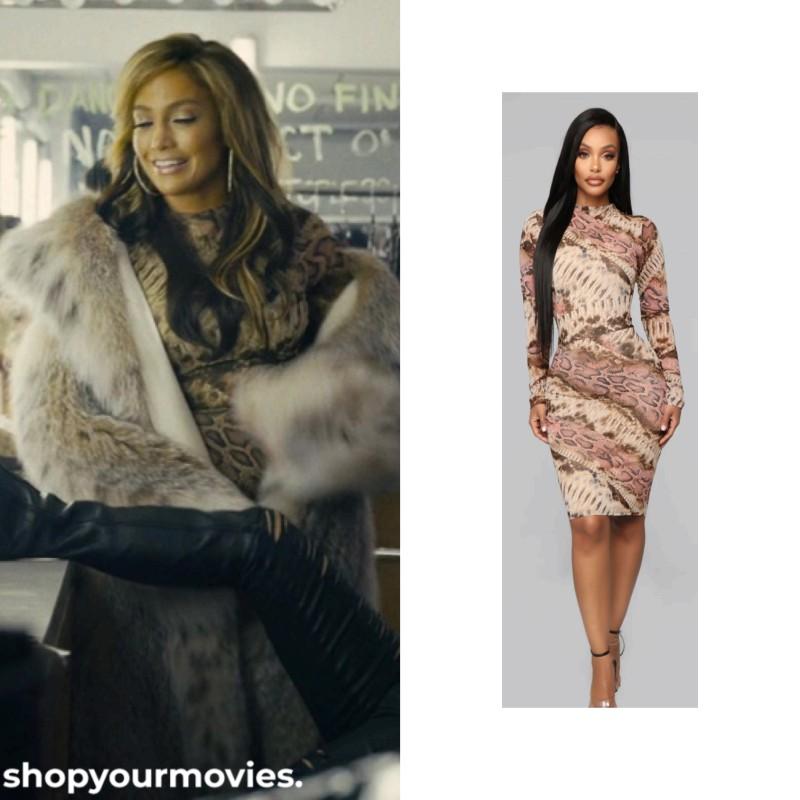 Hustlers: Ramona Multi Pattern Dress