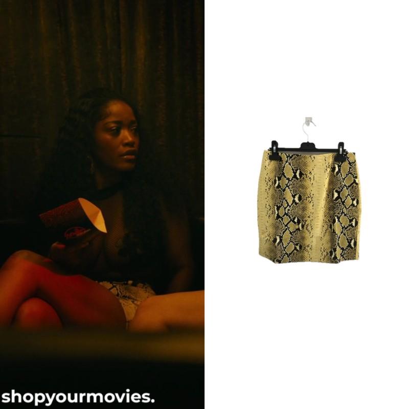 Hustlers: Mercedes Snakeskin Skirt
