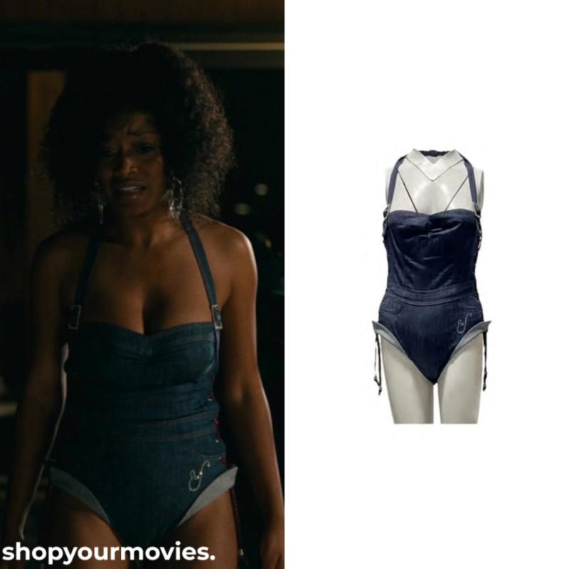 Hustlers: Mercedes’s Denim Bodysuit