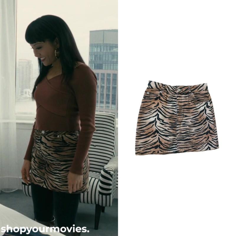 Hustlers: Destiny’s Tiger Print Skirt