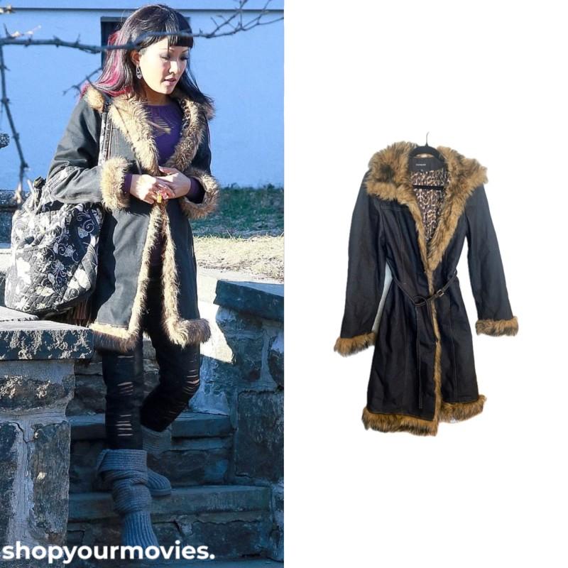 Hustlers: Destiny’s Faux Fur Denim Coat