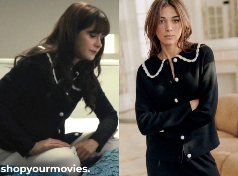 Merv: Zooey’s Black Contrast Trim Cardigan