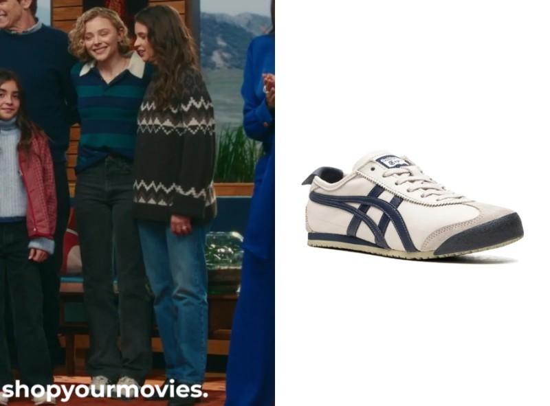 Oh What Fun: Taylor’s White/Navy Sneakers